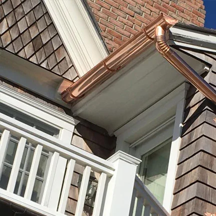 copper gutter installation Cold Spring Harbor ny